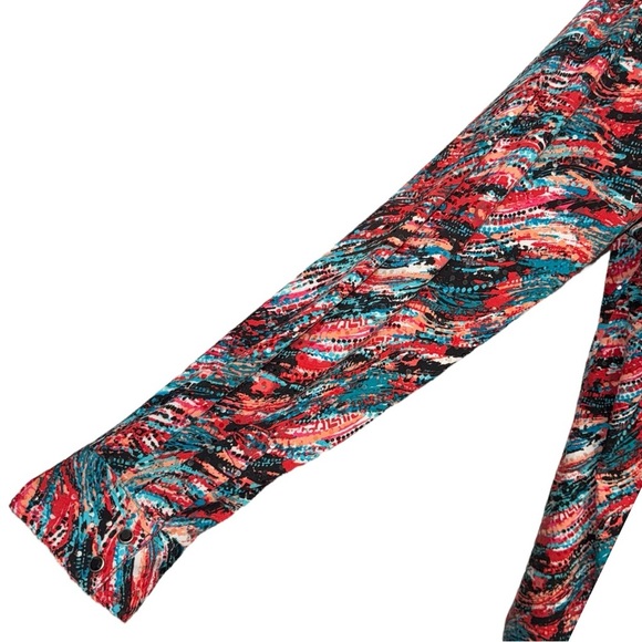 Wrangler Black Pearl Snap Sequined Flashy Glitzy Western Rodeo Festival - Picture 7 of 10